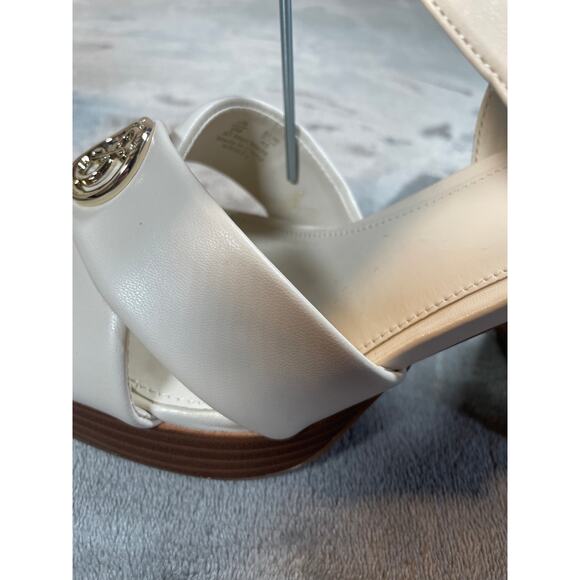 Sam and Libby Ivory Kristy Platform Sandals Size 9M - Picture 12 of 13